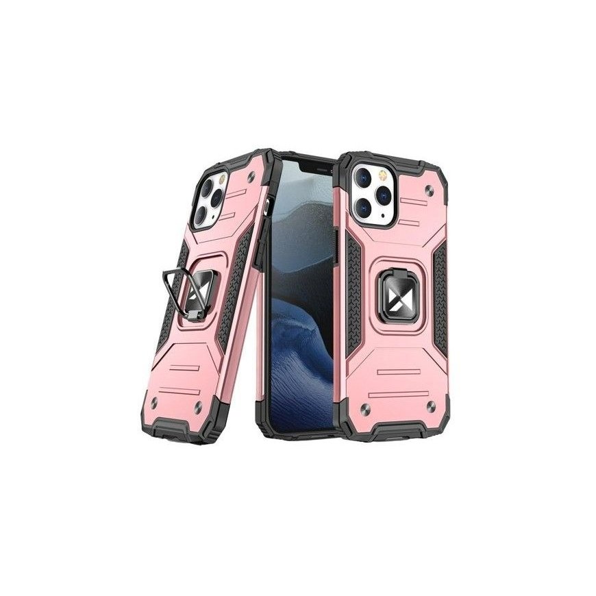 Wozinsky Apple iPhone 13 Pro Ring Armor Case Kickstand Tough Rugged Pink