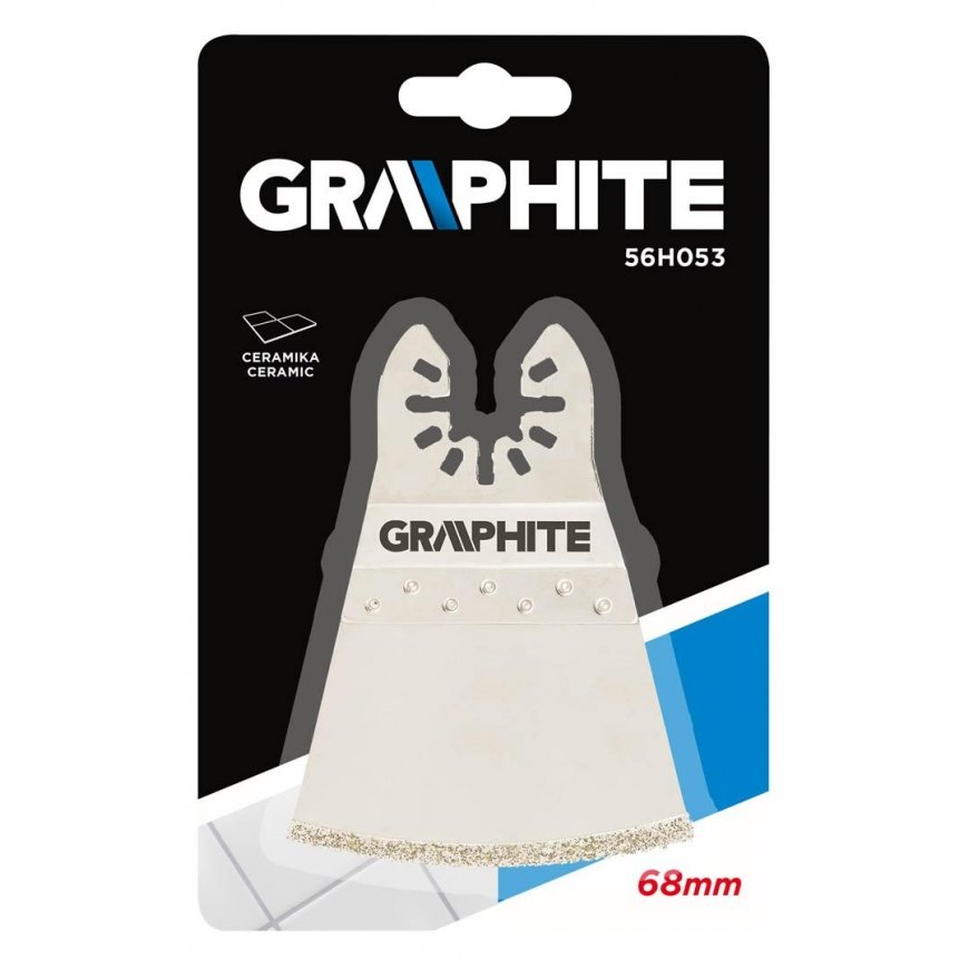 GRAPHITE Lenktas pjūklo diskas daugiafunkciai mašinai, 68 mm, padengtas galvanizuotu deimantiniu sluoksniu – 2