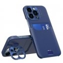 iLike Apple iPhone 14 Pro Leather Stand Case card wallet with stand Blue iLike Apple iPhone 14 Pro Leather Stand Case card wallet with stand Blue