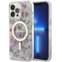 Guess Apple iPhone 14 Pro 6.1 hardcase Flower MagSafe Transparent Guess Apple iPhone 14 Pro 6.1 hardcase Flower MagSafe Transparent