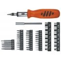 Top Tools Screwdriver with interchangeable tips 52 parts 39D357 Top Tools Screwdriver with interchangeable tips 52 parts 39D357