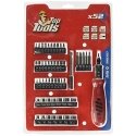 Top Tools Screwdriver with interchangeable tips 52 parts 39D357 Top Tools Screwdriver with interchangeable tips 52 parts 39D357