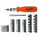 Top Tools Screwdriver with interchangeable tips 52 parts 39D357 Top Tools Screwdriver with interchangeable tips 52 parts 39D357