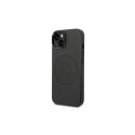 Case Karl Lagerfeld KLHCP14MFWHK iPhone 14 Plus 6.7 inch hardcase black/black leather perforated logo