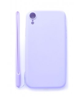 Evelatus Apple iPhone XR Soft Touch Silicone Case with Strap Purple