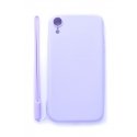 Evelatus Apple iPhone XR Soft Touch Silicone Case with Strap Purple