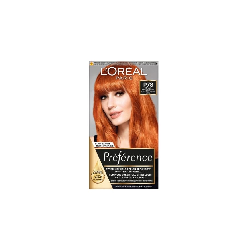 L'Oréal Feria Preference hair dye 74 Mango Intensive Copper – 2