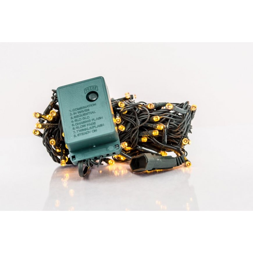 iLike N/A Ziemassvētku lampiņu virtene 100LED RS-111 7m. Yellow
