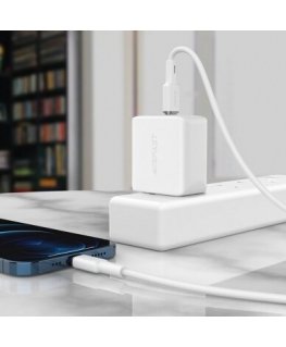 Acefast cable MFI USB Type C - Lightning 1.2m, 30W, 3A white (C2-01 white)