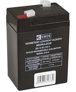 EMOS Lead battery AGM 6V 4Ah F4,7 (3388332)