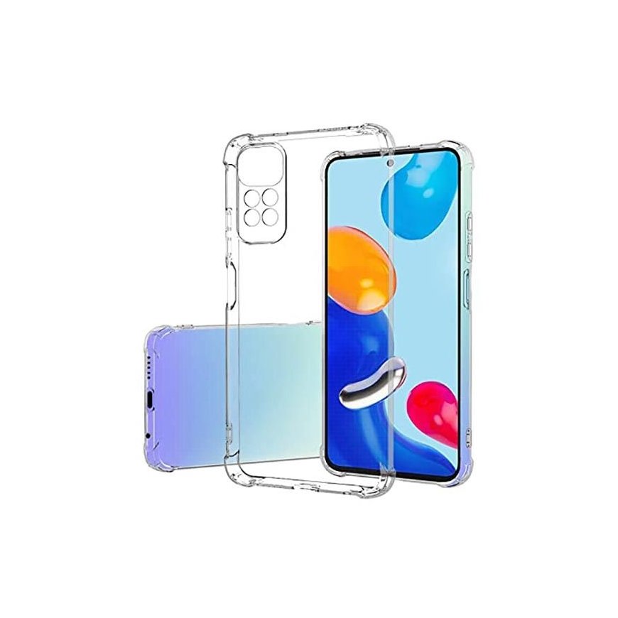 Evelatus Xiaomi Redmi Note 11/11S Military Shockproof Silicone Case TPU Transparent