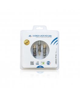 Ab Com 2 x HITCH to 3.5mm Jack HQ Audio Cable 1.5m RCA Solid High Quality