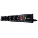 Tracer Surge protector TRACER PowerGear 5 m Black (5 outlets)