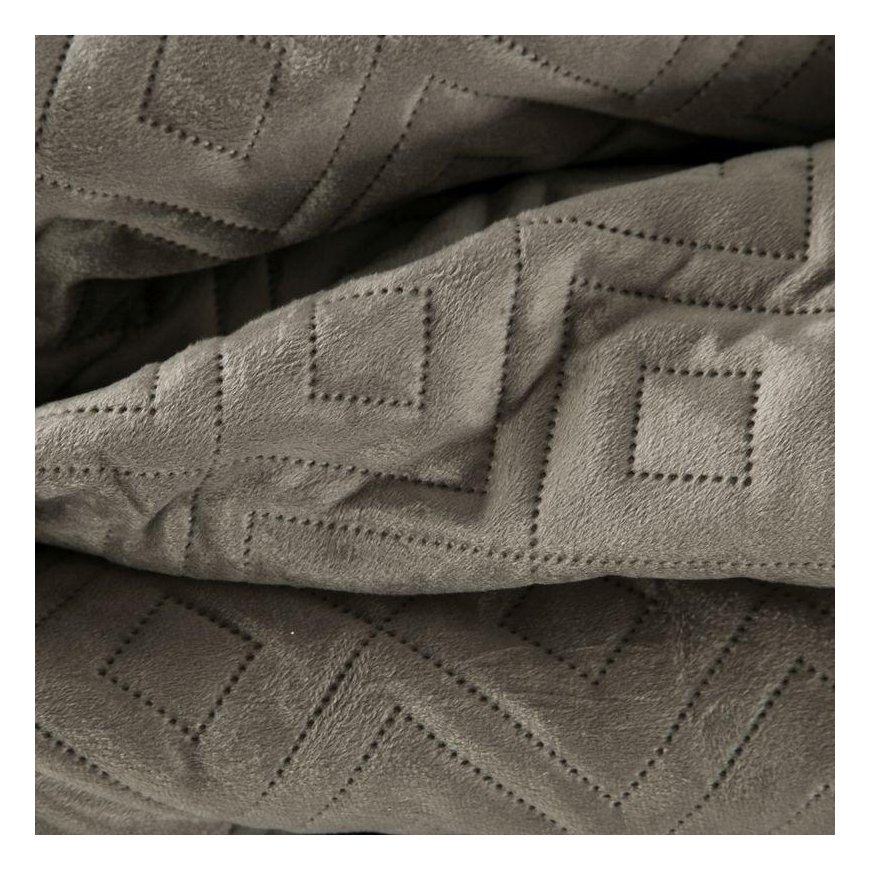 Eurofirany ARIEL/3 Bedspread made of soft velvet with a soft sheen, quilted with a hot press method with a geometric pattern, 22 – 3