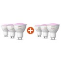 Philips Hue White & Color Ambiance GU10 350lm, Pack of 6 Philips Hue White & Color Ambiance GU10 350lm, Pack of 6
