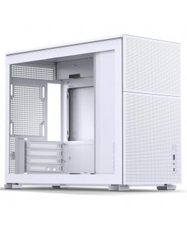 Jonsbo D31 MESH mATX Gehäuse, Tempered Glass - white