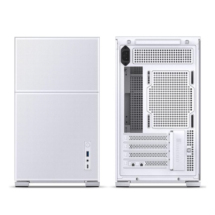 Jonsbo D31 MESH mATX Gehäuse, Tempered Glass - white – 4