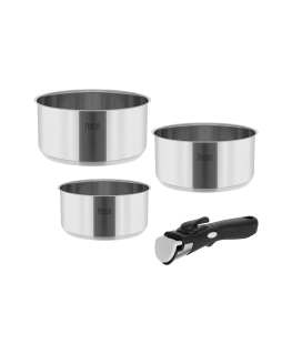 Teesa Pot set with removable handle TEESO "COOK EXPERT SINGLE HAND"