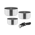 Teesa Pot set with removable handle TEESO "COOK EXPERT SINGLE HAND" Teesa Pot set with removable handle TEESO "COOK EXPERT SINGLE HAND"