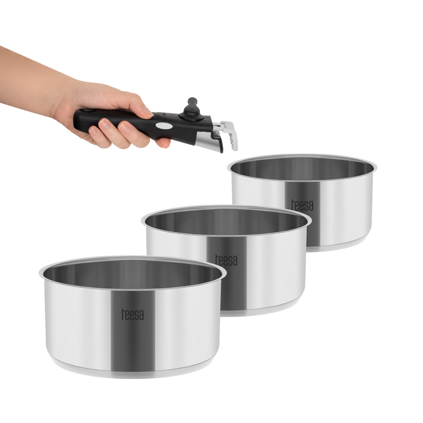 Teesa Pot set with removable handle TEESO "COOK EXPERT SINGLE HAND" – 5