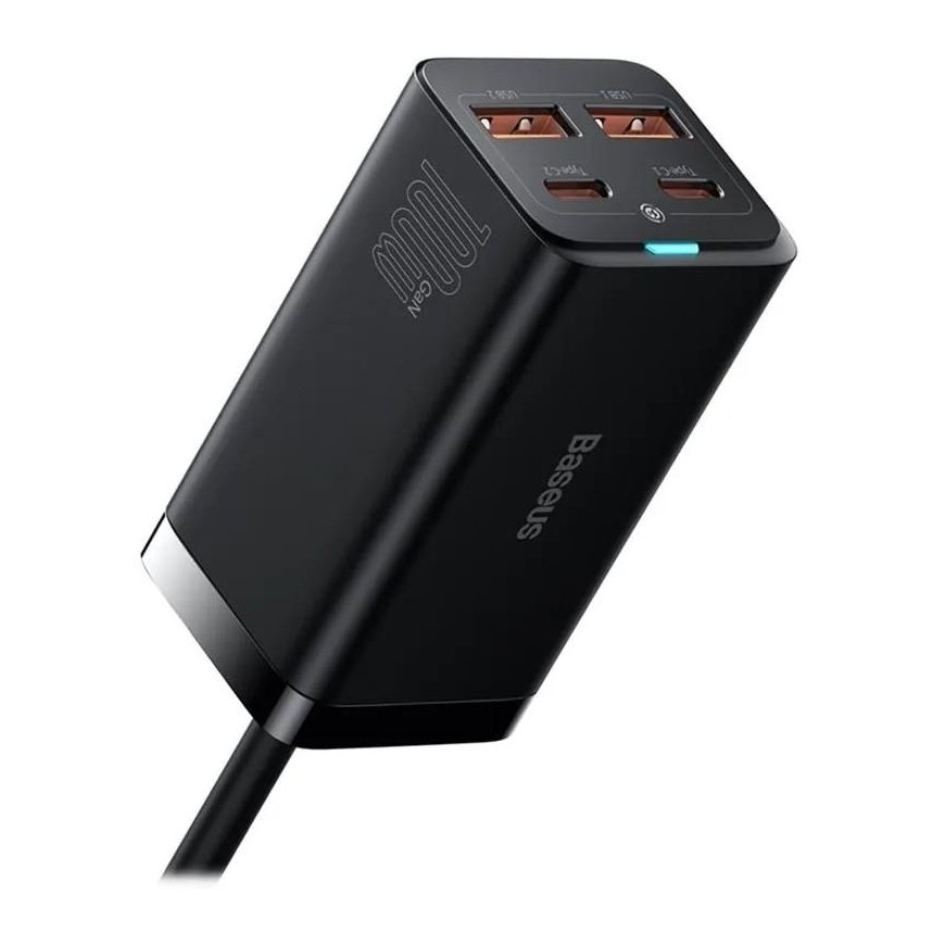 Charger household Baseus GaN3 Pro 2xType-C/2xUSB 100W black CCGP000101 – 2