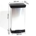 Metal waste bin with pedal Curver 50L Metal waste bin with pedal Curver 50L
