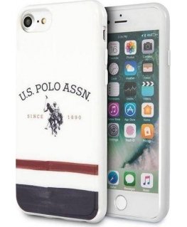 Case US Polo Assn US Polo USHCI8PCSTRB iPhone 7/8/SE 2020 white/white Tricolor Pattern Collection