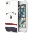 Case US Polo Assn US Polo USHCI8PCSTRB iPhone 7/8/SE 2020 white/white Tricolor Pattern Collection
