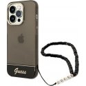 Case Guess GUHCP14XHGCOHK iPhone 14 Pro Max 6.7 inch Black / Black Hard Transparent Strap Case Guess GUHCP14XHGCOHK iPhone 14 Pro Max 6.7 inch Black / Black Hard Transparent Strap