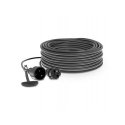 Plastrol Workshop rubber extension cord, single socket 2p + Z 16A 4000W 20m (W-97022) Plastrol Workshop rubber extension cord, single socket 2p + Z 16A 4000W 20m (W-97022)