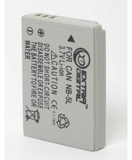 Extra Digital Canon, battery NB-5L
