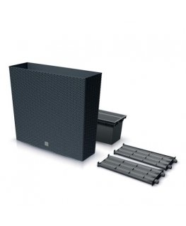 Prosperplast Doniczka RATO CASE TOWER - anthracytowy