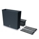 Prosperplast Doniczka RATO CASE TOWER - antracytowy Prosperplast Doniczka RATO CASE TOWER - antracytowy