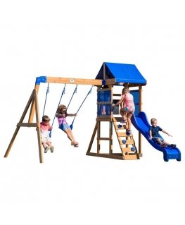 Aurora House Slide Backyard Discovery Wooden Playground