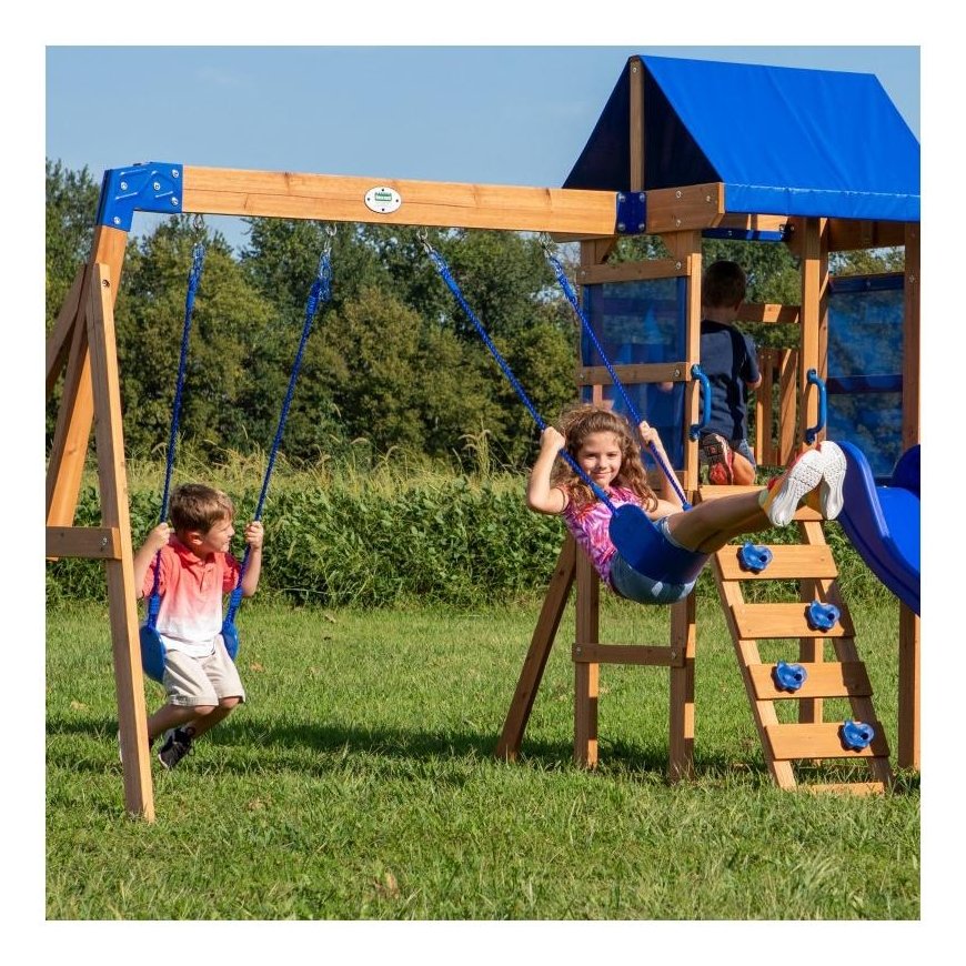 Aurora House Slide Backyard Discovery Wooden Playground – 5