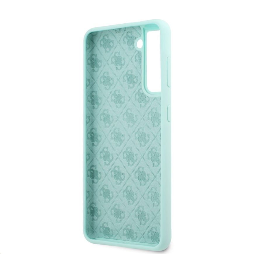Case Guess GUHCS21MLSLMGLB S21+ G996 blue/blue hardcase silicone Script Metal Logo – 5