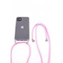 Evelatus Apple iPhone 11 Silicone Transparent with Necklace TPU Strap Transparent