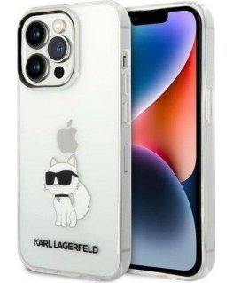 Karl Lagerfeld KLHCP14XHNCHTCT iPhone 14 Pro Max 6,7" permatomas kietas dėklas Iconic Choupette