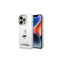 Karl Lagerfeld KLHCP14XHNCHTCT iPhone 14 Pro Max 6,7" permatomas kietas dėklas Iconic Choupette
