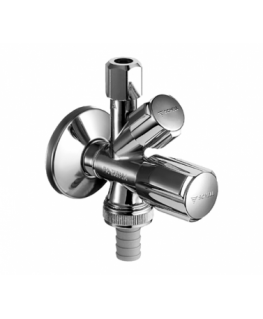 Kampinis ventilis Schell, 1/2&039&039 x 3/8&039&039 x 3/4&039&039 kombinuotas