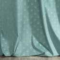 Night curtain Eurofirany JULIA from soft velvet with geometric fan pattern, 140X250 cm, loops/rings, color: turquoise Night curtain Eurofirany JULIA from soft velvet with geometric fan pattern, 140X250 cm, loops/rings, color: turquoise