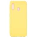 Evelatus Samsung A20e Soft Touch Silicone Case with Strap Yellow