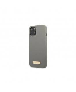 Guess GUHMP13LSPLG iPhone 13 Pro / 13 6.1 inch Grey/Grey Hard Case Silicone Logo MagSafe