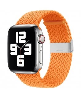iLike Apple Watch 38/40/41mm Braided Fabric Strap Orange