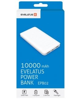 Evelatus Universal Power Bank EPB02 10000mAh White