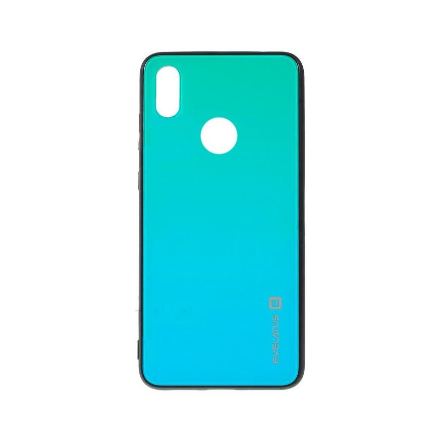 Evelatus Huawei Y7 2019 Gradient Glass Case 6 Lagoon
