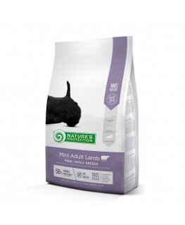 Natures Protection Mini Adult lamb Small breed dog 7.5kg, dry feed for small breed adult dogs with lamb
