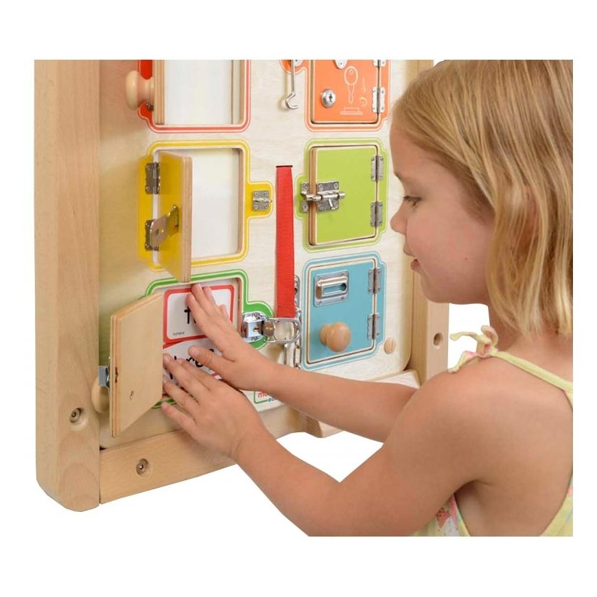 Medinė sieninė lenta Mokymasis atidaryti spynas - 6 Masterkidz seifai – 3