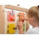 Medinė sieninė lenta Mokymasis atidaryti spynas - 6 Masterkidz seifai Medinė sieninė lenta Mokymasis atidaryti spynas - 6 Masterkidz seifai