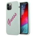 Guess GUHCP12LLSVSBF iPhone 12 Pro Max 6,7" mėlynos spalvos fuksijos / mėlynos fuschia kietas silikoninis vintage dėklas Guess GUHCP12LLSVSBF iPhone 12 Pro Max 6,7" mėlynos spalvos fuksijos / mėlynos fuschia kietas silikoninis vintage dėklas